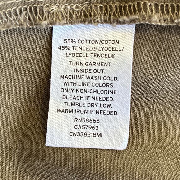 Caslon Jacket Size Medium Waterfall Draped Front Warm Brown Neutral Soft Tencel - Picture 4 of 6